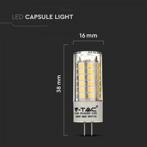 V-TAC LAMPADINA LED G4 3,2W BULB CHIP SAMSUNG