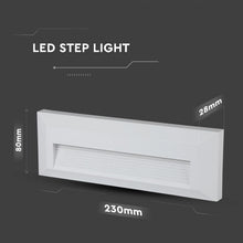 Carica l&#39;immagine nel visualizzatore di Gallery, V-TAC FARETTO SEGNAPASSO LED A MONTAGGIO SUPERFICIALE RETTANGOLARE 3W PER ESTERNO
