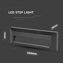 Carica l&#39;immagine nel visualizzatore di Gallery, V-TAC FARETTO SEGNAPASSO LED A MONTAGGIO SUPERFICIALE RETTANGOLARE 3W PER ESTERNO
