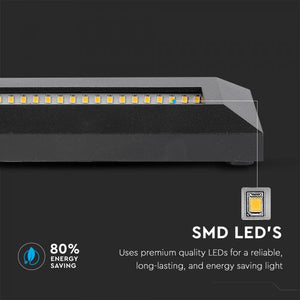V-TAC FARETTO SEGNAPASSO LED A MONTAGGIO SUPERFICIALE RETTANGOLARE 3W PER ESTERNO