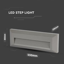 Carica l&#39;immagine nel visualizzatore di Gallery, V-TAC FARETTO SEGNAPASSO LED A MONTAGGIO SUPERFICIALE RETTANGOLARE 3W PER ESTERNO
