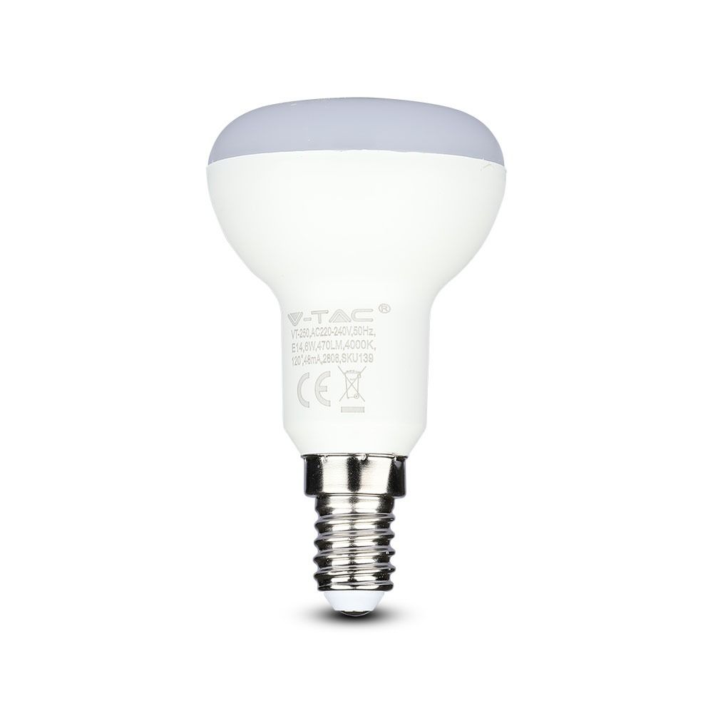 V-TAC LAMPADINA LED E14 6W BULB REFLECTOR R50 CHIP SAMSUNG