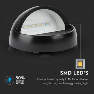 V-TAC FARETTO SEGNAPASSO LED A MONTAGGIO SUPERFICIALE ROTONDO 3W PER ESTERNO