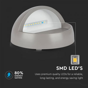 V-TAC FARETTO SEGNAPASSO LED A MONTAGGIO SUPERFICIALE ROTONDO 3W PER ESTERNO