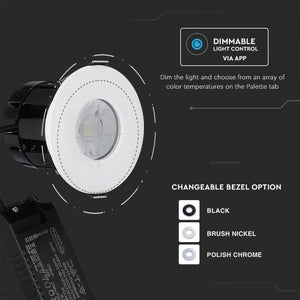 V-TAC FARETTO LED DA INCASSO ROTONDO 10W DIMMERABILE SMART IP65