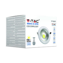 Cargar imagen en el visor de la galería, V-TAC FARETTO LED DA INCASSO ROTONDO 40W COB
