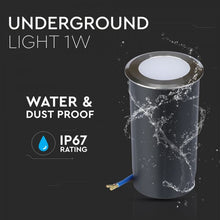 Carica l&#39;immagine nel visualizzatore di Gallery, V-TAC PUNTO LUCE LED 1W SEGNAPASSO DA INTERRAMENTO 3 IP67
