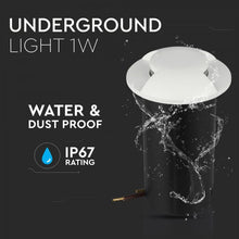 Carica l&#39;immagine nel visualizzatore di Gallery, V-TAC PUNTO LUCE LED 1W SEGNAPASSO DA INTERRAMENTO 2 VIE IP67
