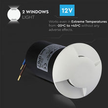 Carica l&#39;immagine nel visualizzatore di Gallery, V-TAC PUNTO LUCE LED 1W SEGNAPASSO DA INTERRAMENTO 2 VIE IP67
