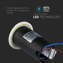 Carica l&#39;immagine nel visualizzatore di Gallery, V-TAC PUNTO LUCE LED 1W SEGNAPASSO DA INTERRAMENTO 2 VIE IP67
