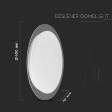Carica l&#39;immagine nel visualizzatore di Gallery, V-TAC PLAFONIERA LED 40W FORMA CIRCOLARE EFFETTO CIELO STELLATO CON TELECOMANDO
