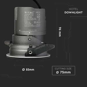 V-TAC FARETTO LED DA INCASSO ROTONDO E ORIENTABILE COB CREE 10W CRI≥95
