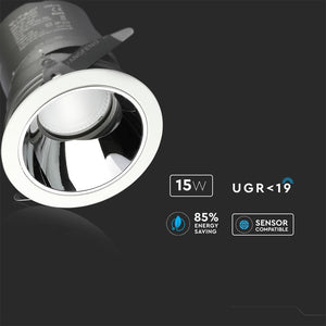 V-TAC FARETTO LED DA INCASSO ROTONDO E ORIENTABILE COB CREE 15W CRI≥95