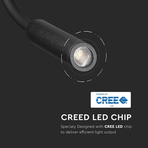 V-TAC PRO LAMPADA DA MURO WALL LIGHT LED CREE 3W COLORE NERO