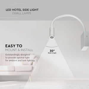 V-TAC LAMPADA DA MURO WALL LIGHT LED CREE 3W COLORE BIANCO