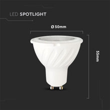 Carica l&#39;immagine nel visualizzatore di Gallery, V-TAC LAMPADINA LED GU10 7W FARETTO SPOTLIGHT CHIP SAMSUNG 38°
