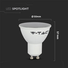 Carica l&#39;immagine nel visualizzatore di Gallery, V-TAC LAMPADINA LED GU10 5W FARETTO SPOTLIGHT 110°
