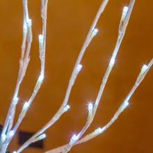 Cargar imagen en el visor de la galería, Ramo bianco, h. 75 cm, led bianco
