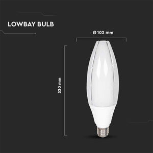 V-TAC LAMPADINA LED OLIVE LAMP E40 60W CHIP SAMSUNG