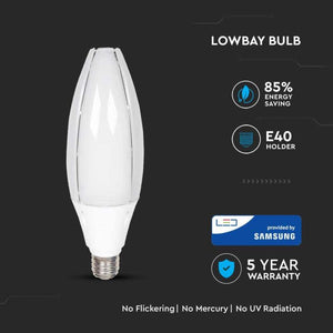V-TAC LAMPADINA LED OLIVE LAMP E40 60W CHIP SAMSUNG