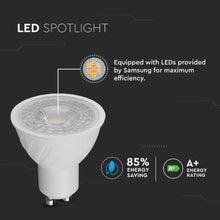 Carica l&#39;immagine nel visualizzatore di Gallery, V-TAC LAMPADINA LED GU10 6,5W FARETTO SPOTLIGHT 38° CHIP SAMSUNG
