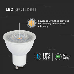 V-TAC LAMPADINA LED GU10 6,5W FARETTO SPOTLIGHT CHIP SAMSUNG 110°