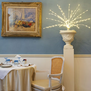 Ramo bianco, h. 75 cm, led bianco