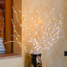 Cargar imagen en el visor de la galería, Ramo bianco, h. 100 cm, led bianco
