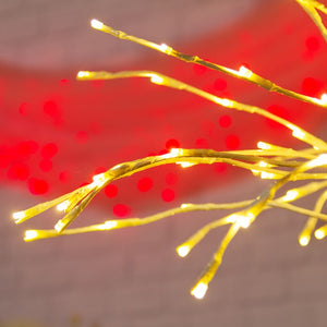 Ramo bianco, h. 100 cm, led bianco