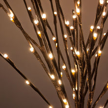 Carica l&#39;immagine nel visualizzatore di Gallery, Ramo marrone, h. 100 cm, led bianco caldo
