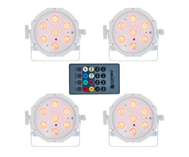 Cameo Flat PAR TRI 3W White IR  kit