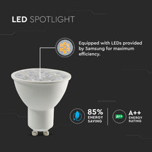 Carica l&#39;immagine nel visualizzatore di Gallery, V-TAC LAMPADINA LED GU10 6W FARETTO SPOTLIGHT CHIP SAMSUNG 10°
