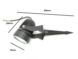 Faretto led picchetto 12w da esterno Cob con staffa incluso