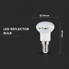 Carica l&#39;immagine nel visualizzatore di Gallery, V-TAC LAMPADINA LED E14 3W BULB REFLECTOR R39 CHIP SAMSUNG
