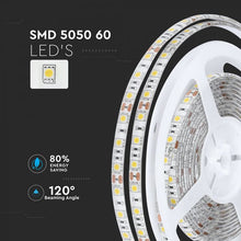 Carica l&#39;immagine nel visualizzatore di Gallery, V-TAC STRISCIA LED 5050 IMPERMEABILE  60LED/METRO

