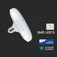 Carica l&#39;immagine nel visualizzatore di Gallery, V-TAC LAMPADINA LED E27 15W UFO CHIP SAMSUNG
