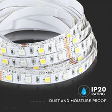 Carica l&#39;immagine nel visualizzatore di Gallery, V-TAC STRISCIA LED 5050 MULTICOLORE RGB+W 60 LED/METRO
