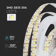 Carica l&#39;immagine nel visualizzatore di Gallery, V-TAC STRISCIA LED 2835 MONOCOLORE 204 LED/METRO
