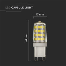 Carica l&#39;immagine nel visualizzatore di Gallery, V-TAC LAMPADINA LED G9 3W BULB CHIP SAMSUNG
