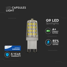 Cargar imagen en el visor de la galería, V-TAC LAMPADINA LED G9 3W BULB CHIP SAMSUNG
