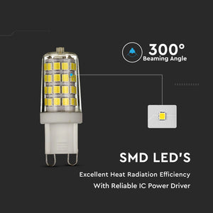 V-TAC LAMPADINA LED G9 3W BULB CHIP SAMSUNG