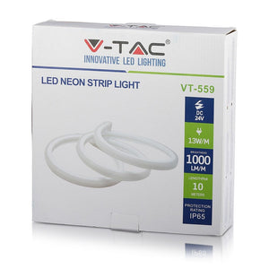 V-TAC LED NEON STRIPLIGHT 24V IMPERMEABILE BIANCA