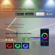 Carica l&#39;immagine nel visualizzatore di Gallery, V-TAC STRISCIA LED SMART LIGHT WI-FI 10W 60 LED/METRO RGB DIMMERABILE
