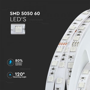 V-TAC STRISCIA LED SMD 5050 24V   60LED/METRO