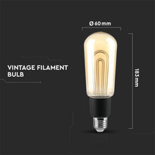 Carica l&#39;immagine nel visualizzatore di Gallery, V-TAC LAMPADINA LED E27 5W BULB T60 AMBRATA

