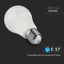 Carica l&#39;immagine nel visualizzatore di Gallery, V-TAC SMART VT-5119 LAMPADINA LED WI-FI E27 10W BULB A60 RGB+W 4IN1 DIMMERABILE
