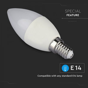 V-TAC LAMPADINA LED WI-FI E14 4,5W CANDELA RGB+W 4IN1 DIMMERABILE