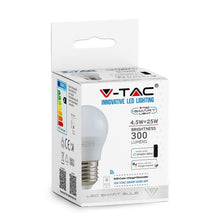 Carica l&#39;immagine nel visualizzatore di Gallery, V-TAC SMART LAMPADINA LED WI-FI E27 4,5W MINIGLOBO G45 RGB+W 4IN1 DIMMERABILE
