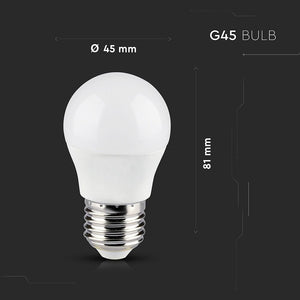 V-TAC SMART LAMPADINA LED WI-FI E27 4,5W MINIGLOBO G45 RGB+W 4IN1 DIMMERABILE