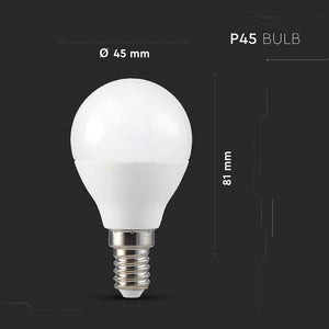 V-TAC LAMPADINA LED WI-FI E14 4,5W MINIGLOBO P45 RGB+W 4IN1 DIMMERABILE